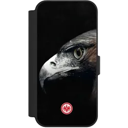 Nivocase Klapphülle für Apple iPhone 16 Handyhülle aus Kunst Leder NIVOflip schwarz Europameisterschaft (Apple iPhone 16), Smartphone Hülle, Schwarz
