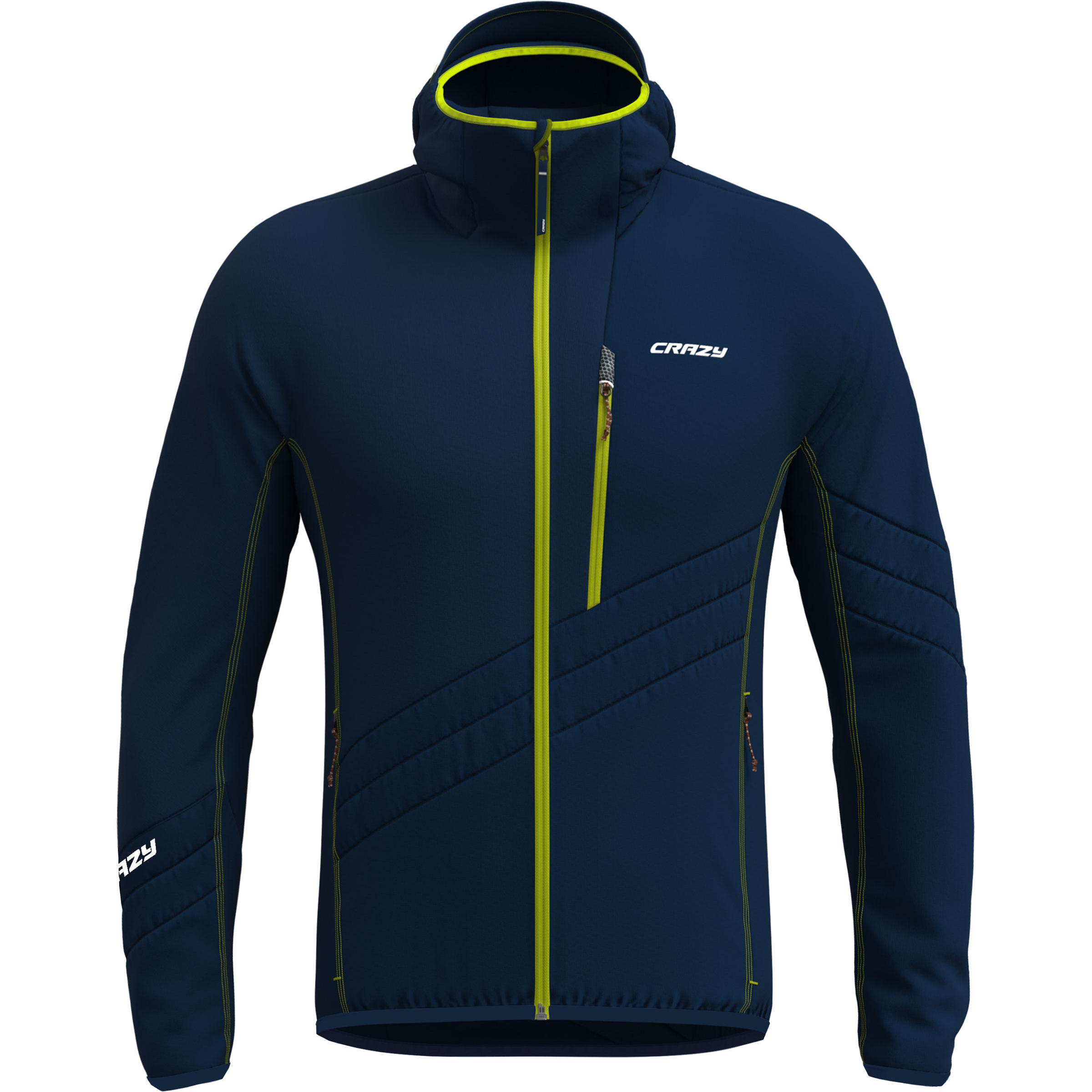 Crazy Acceleration Herren Kunstfaserjacke blau Größe M Trekking Wasserabweisend Wasserabweisend