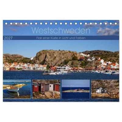Westschweden - Flair einer Küste in Licht und Farben (Tischkalender 2027 DIN A5 quer), CALVENDO Monatskalender