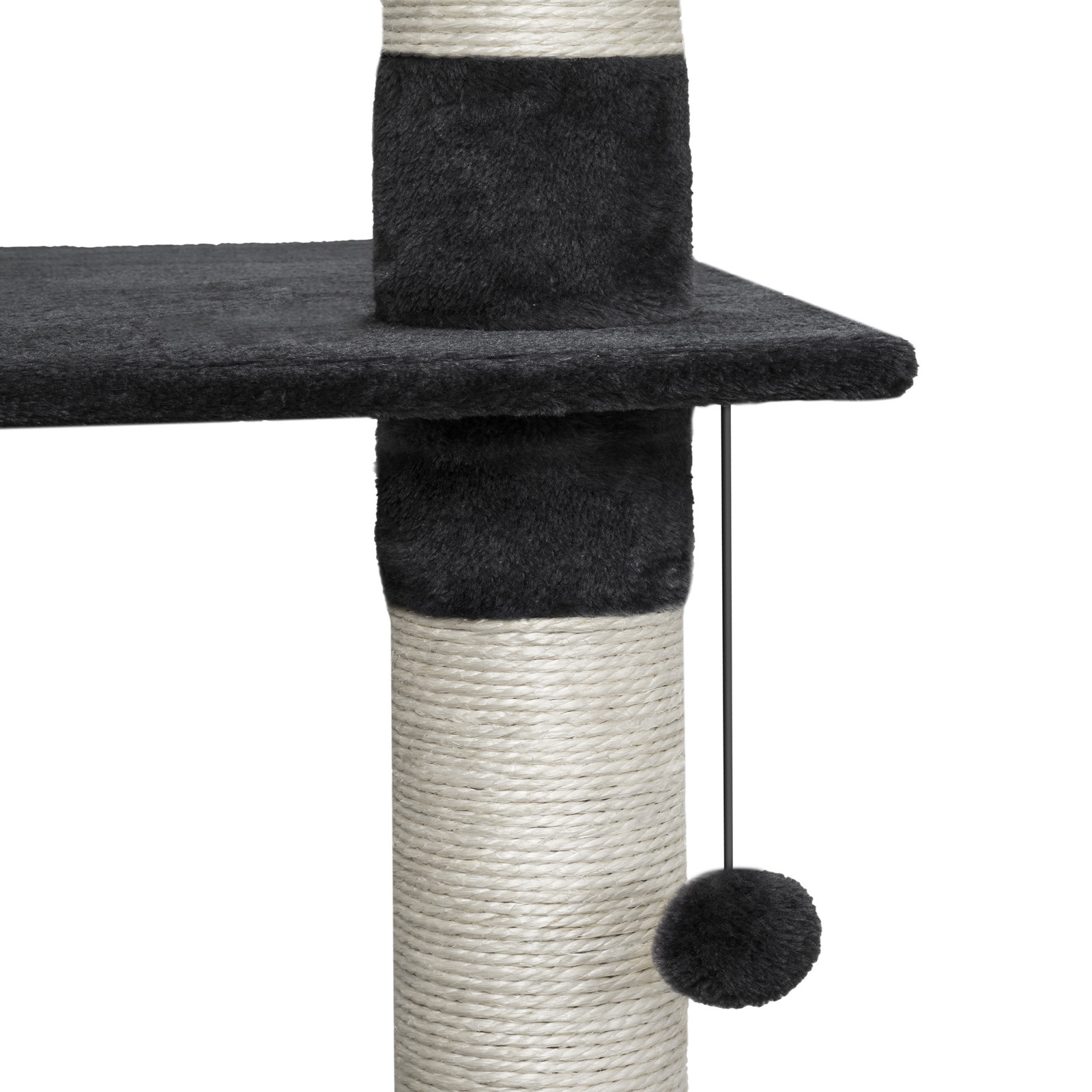 TecTake Krabpaal Hansi 260 cm - zwart / wit