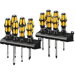 Wera Big Pack 900 Schraubendrehersatz Kraftform Wera: Der Schraubmeißel + Rack, 13-teilig - 05133285001