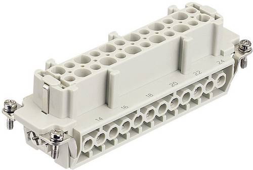 09340102701 HARTING Han 10HvE mit 2 Schaltkontakte Buchseneinsatz (F) Schraubanschluss, 12-polig 10/2+PE 830V - 500V