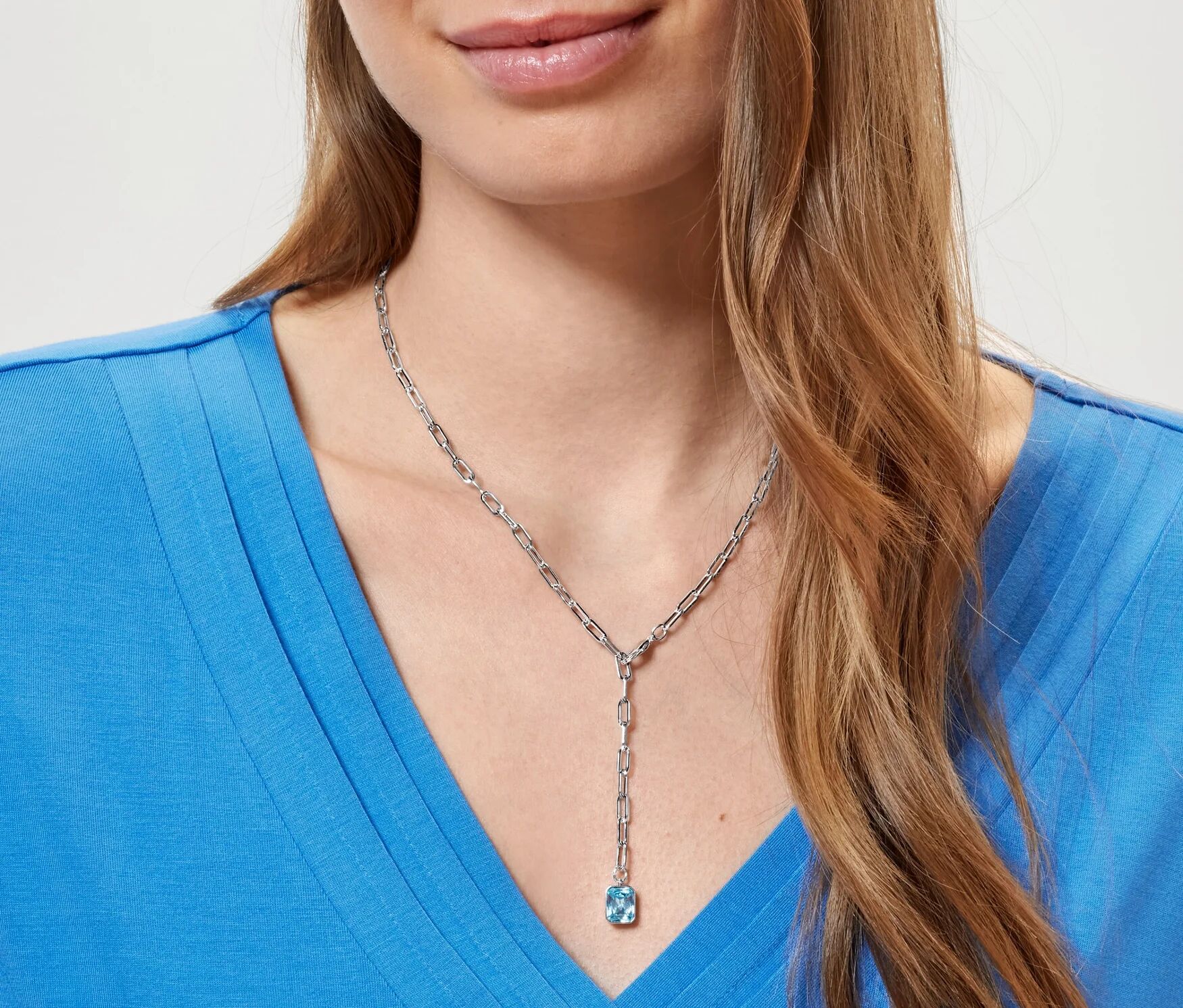 Tchibo - Paperlink-Kette mit Anhänger - silber
