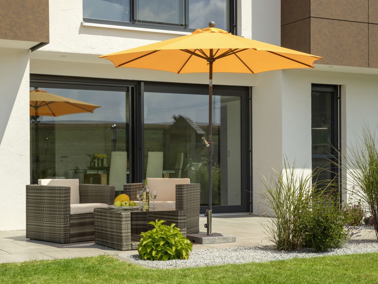 Schneider Schirme Schneider Sonnenschirm Harlem mandarine Ø 270 cm