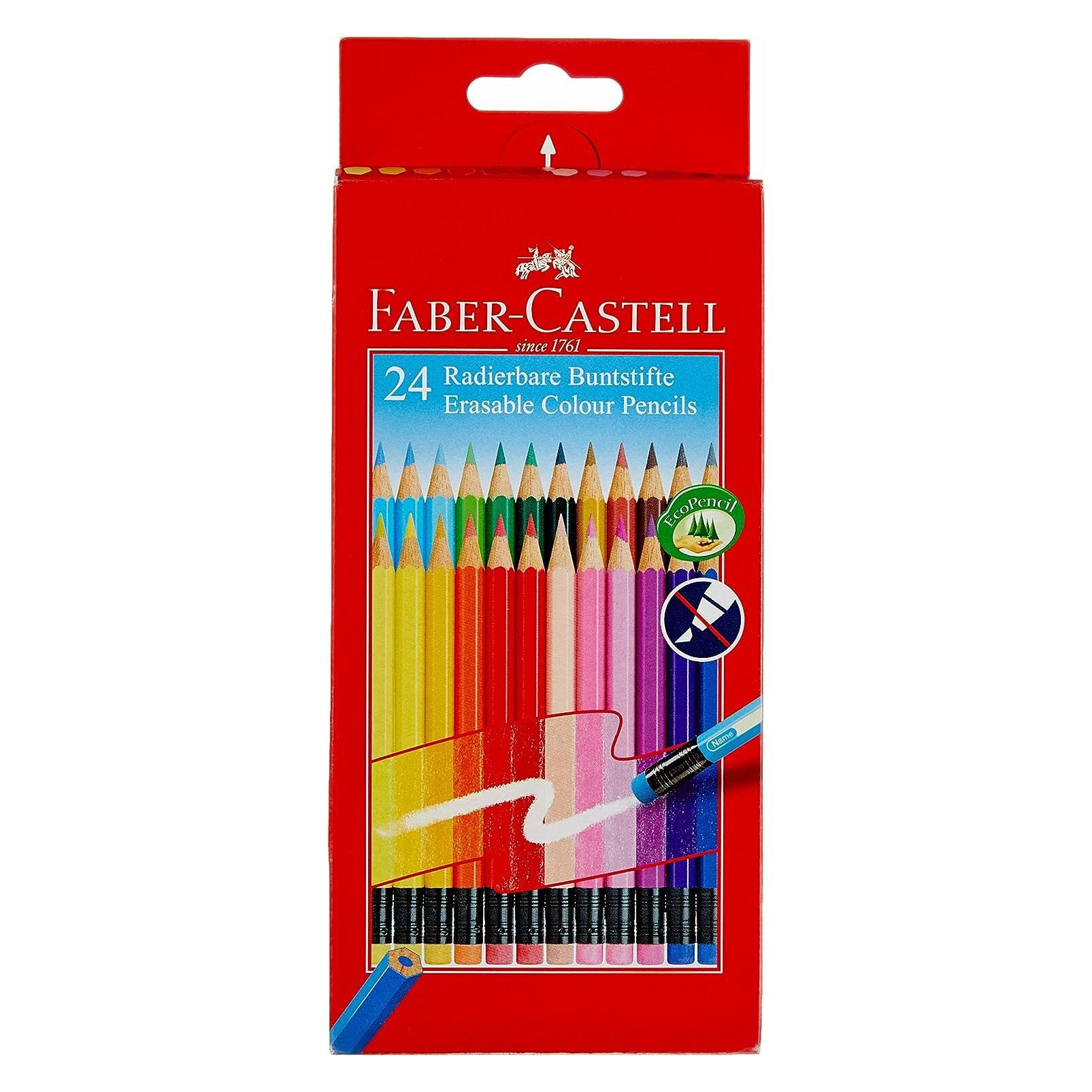 Faber-Castell Farbstifte radierbar (24x) (116625)