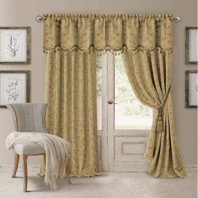 Threadmade Mia Jacquard Blackout Curtain Panel