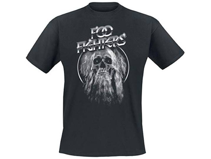 Foo Fighters Unisex Tee: Bearded Skull - Large - Black
