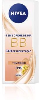 Nivea BB 5 em 1 Creme de Dia Tom Médio 50 ml