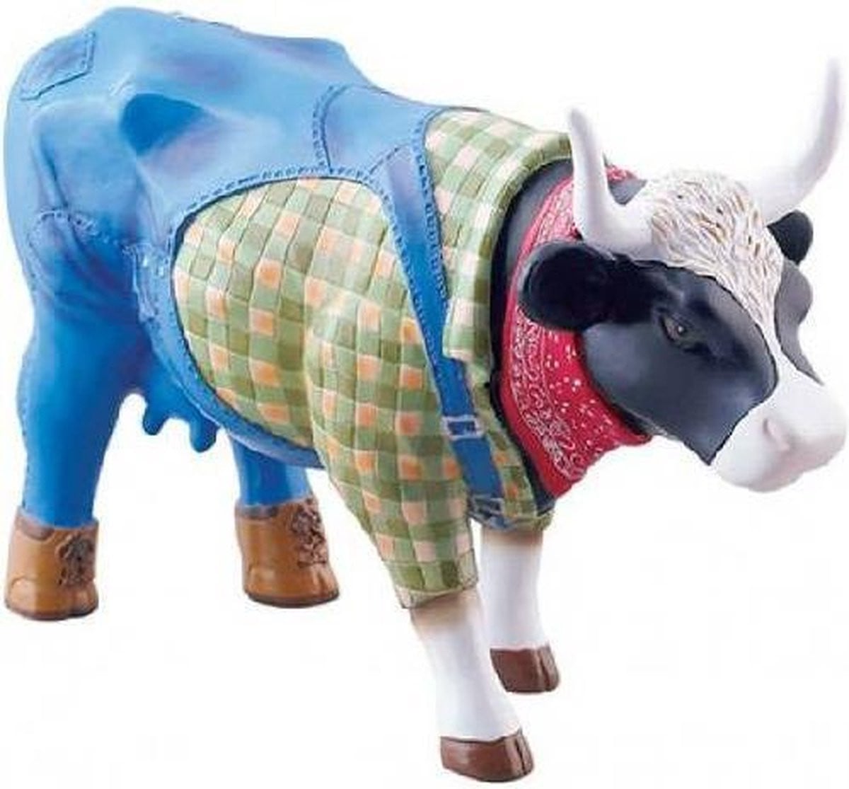 CowParade Farmer Cow decoratief beeldje voor op tafel, Medium