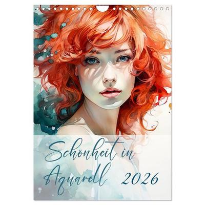 Schönheit in Aquarell (Wandkalender 2026 DIN A4 hoch), CALVENDO Monatskalender