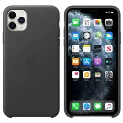 Apple Schutzhülle »Leather Case« schwarz schwarz