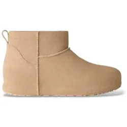 UGG für Damen. 1180412 Leder-Stiefeletten Classic Mini Enwrap beige (37), Wohnung, Keine, Lässig