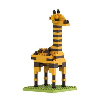 BRIXIES 200288 - Giraffe, 3D Konstruktionsbausatz aus Ministeinen, 111 Teile