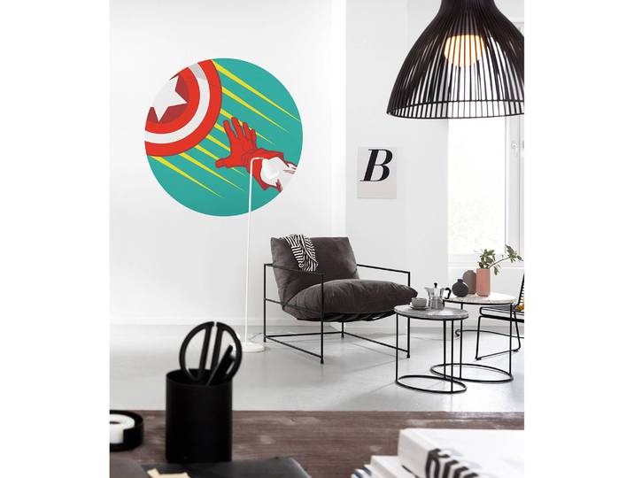 Papier peint Avengers Shield 128 x 128cm