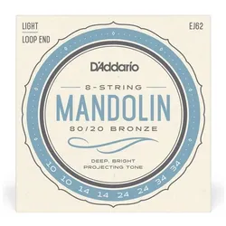D'Addario EJ62 (8x, Mandolin, 0.03"), Saiten