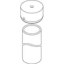 HSK Ersatzteile Deckenstrebe, Premium / Exklusiv, Chrom, E85335-S-41 E85335-S-41