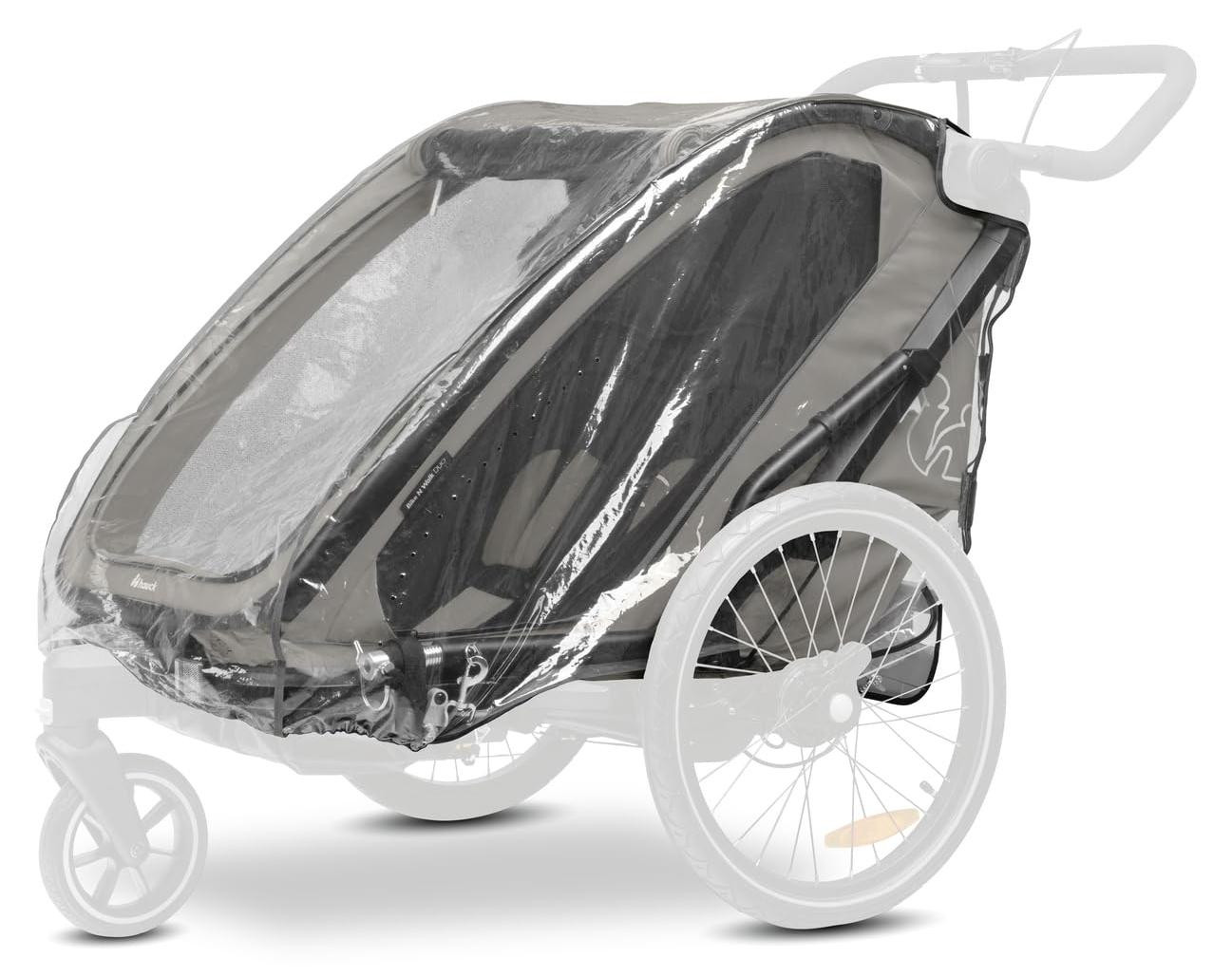 Hauck regenscherm voor de Bike N Walk Duo fietskar, transparant