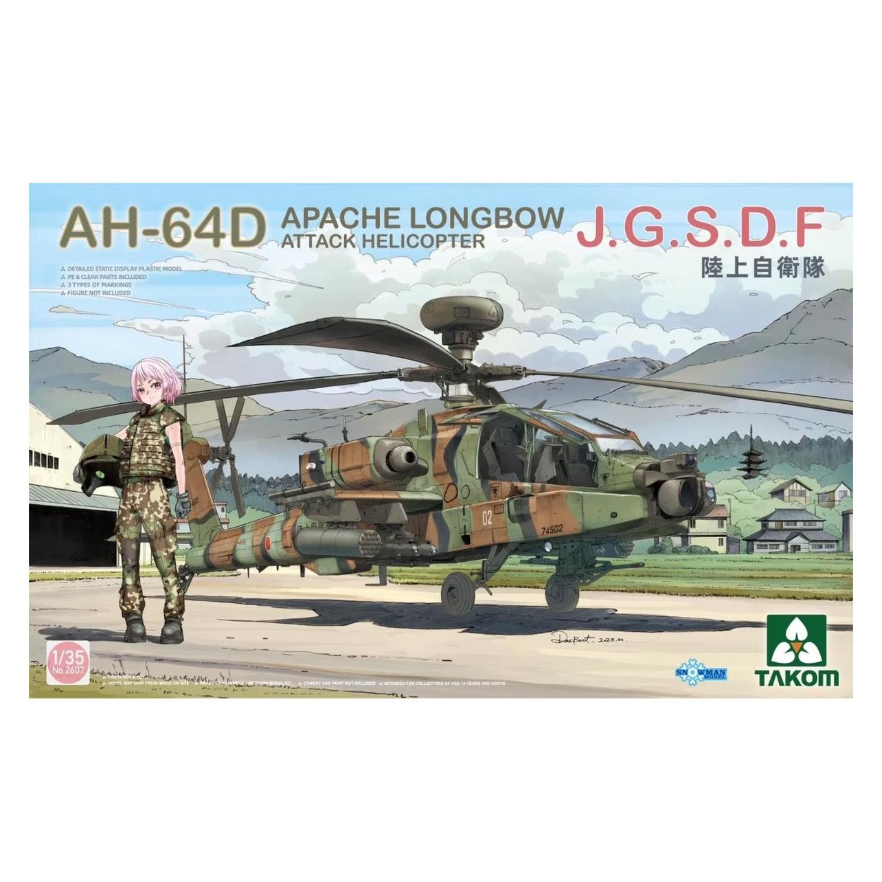 Takom AH-64D Apache Longbow Attack Helicopter J.G.S.D.F (TAK2607)
