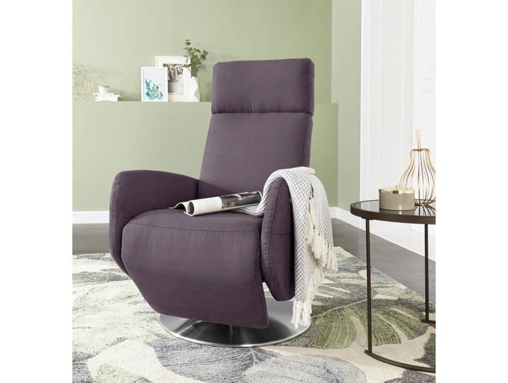 TV-Sessel SIT & MORE Kobra , grau (anthrazit), B:71cm H:110cm T:82cm, Luxus-Microfaser (90% Polyester, 10% Polyamid);Flachgewebe (100% Polyester);Struktur (100% Polyester), Sessel, TV-Sessel