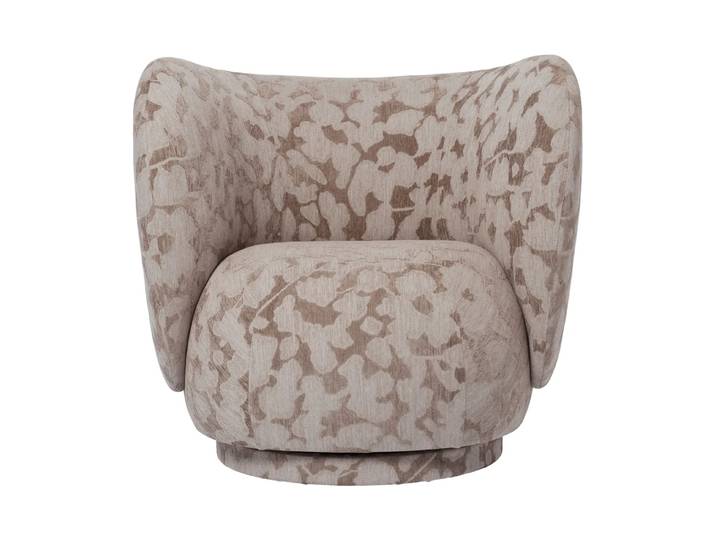 Ferm Living Fauteuil Rico lounge chair swivel Cilla-Taupe
