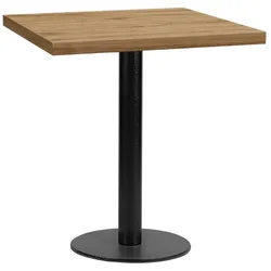 BIG Möbel GmbH Bistrotisch 50x50 cm Stahlgestell Rund | Eiche Rom Natur