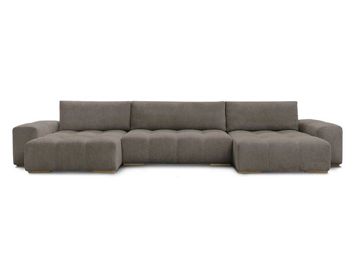 Wohnlandschaft BOBOCHIC ANAKIN Boucle-Stoff rotbraun
