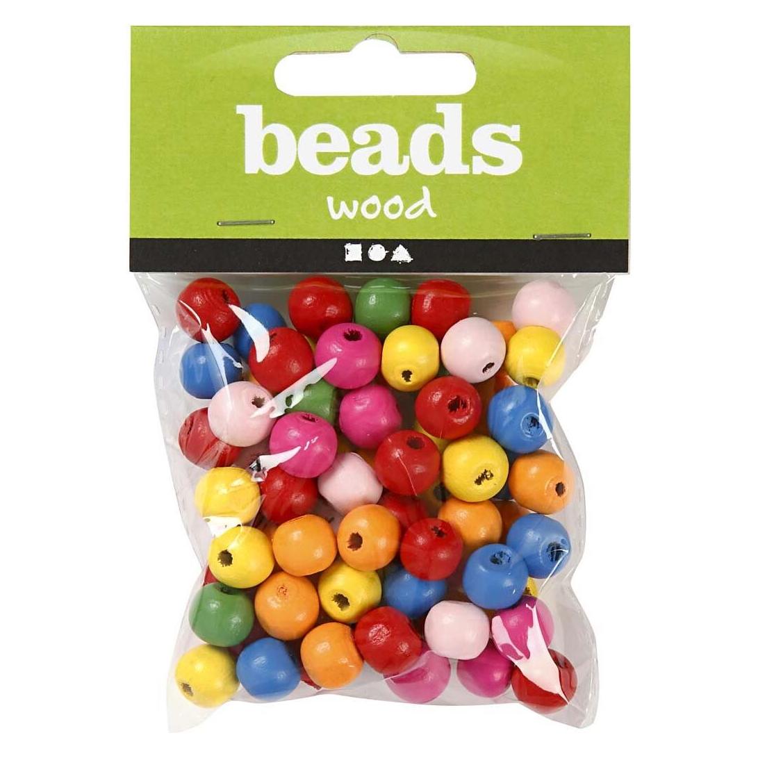 Creativ Company Houten Kralen Mix 10mm, 22gr (5707167194324)