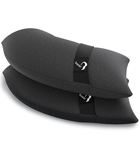 BASER Ronde Vulbare Zandzakken, Set van 2 x 15kg Verzwaringszakken voor Partytent, Paviljoen en Parasol, Grijs