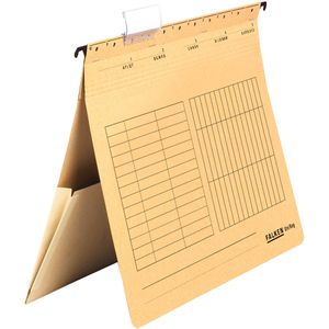 Falken Hängehefter 11288115, UniReg, A4, kaufmännisch, Tasche, braun, Karton, 5 Stück