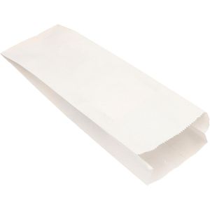 Papstar Seitenfaltenbeutel 11536, Papier, 150 x 420 x 70mm, weiß, 1000 Stück