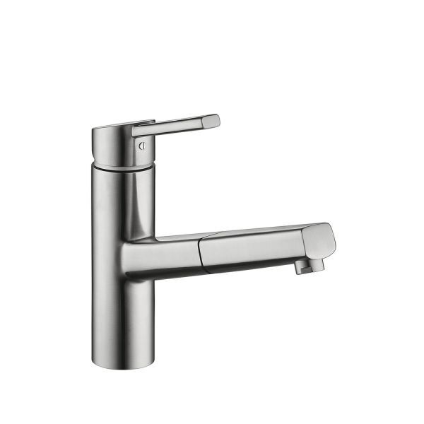 KWC Luna E8, Spültischarmatur, Edelstahl, Hochdruck