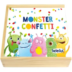 Beleduc Spiel Monster Confetti, mehrfarbig