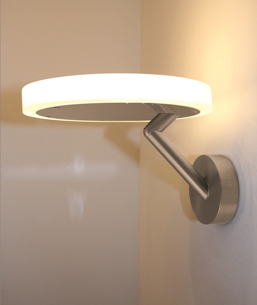 Top Light LED-Wand-/Deckenleuchte ALLROUND 24cm Nickel matt 7-2202413 4251349333397
