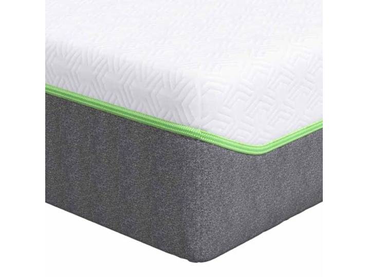FDSAQOPT Matratze Weiß und Grau 120 x 200 cm Jacquard-Stoff Mittelweiche Festigkeit, 7-Zonen-Unterstützung, Gel-Memory-Schaum, Taschenfedern, Schlafzimmer