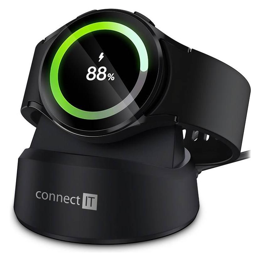 Connect IT WatchCharger (Samsung) schwarz / Kabelloses Ladegerät / 3W (3 W) (CWC-8020-BK)