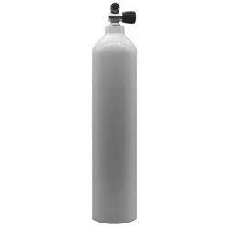 MES 7 L Aluflasche weiß 200 bar mit Ventil 12144RE