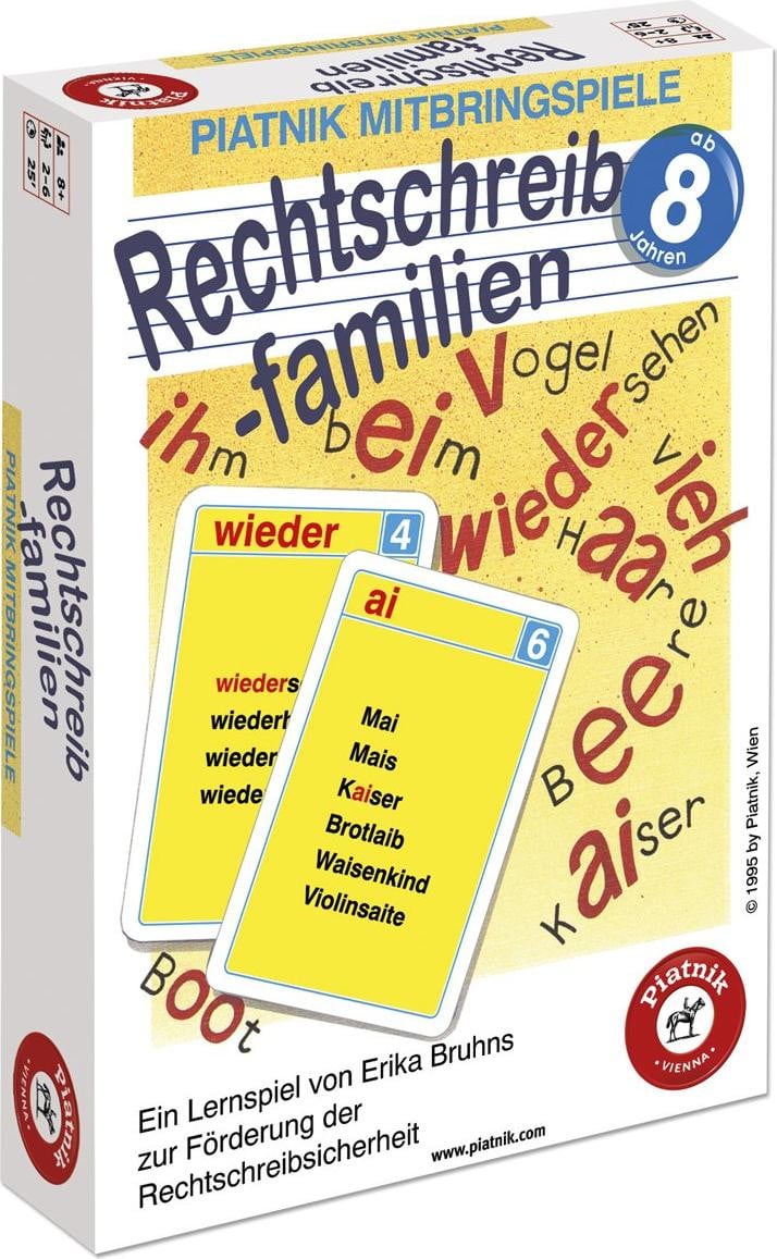 Piatnik Spelkaarten voor het oefenen van spelling