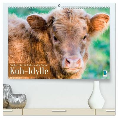 Kuh-Idylle: Suchen Sie die Ruhe in der Natur? (hochwertiger Premium Wandkalender 2027 DIN A2 quer), Kunstdruck in Hochglanz