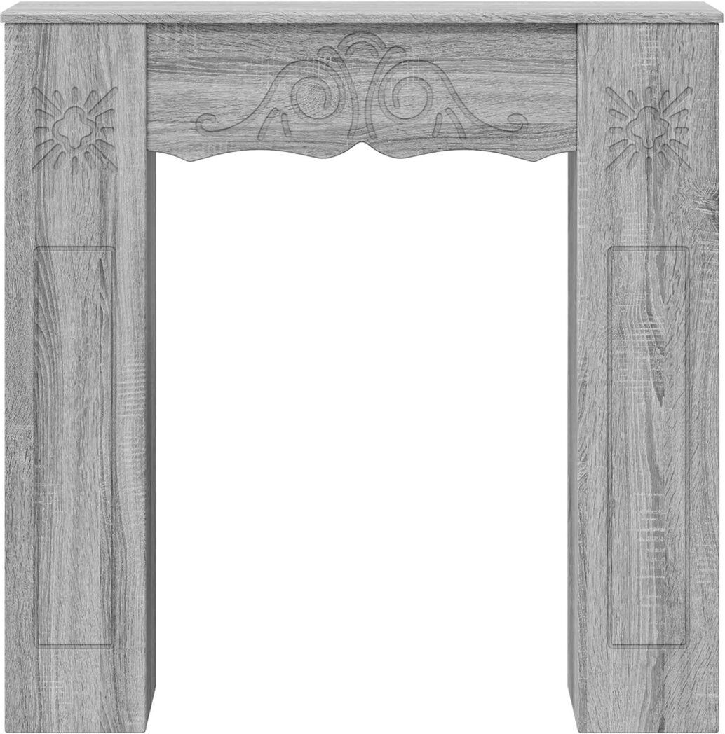 Brayden Studio Fireplace Mantel Grey Sonoma 102cm H X 102cm W X 20cm D