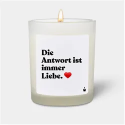 Chatty Candles, Duftkerzen, Duftkerze Woody Die Antwort ist immer Liebe. (335 g)