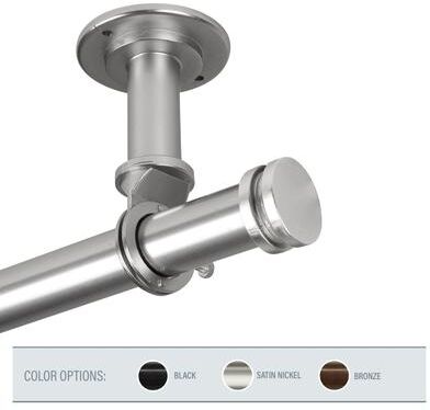 InStyleDesign Pita 1 inch Diameter Ceiling Curtain Rod/ Room Divider
