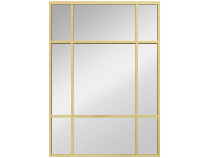Homcom Wandspiegel Glas Metall Gold, Goldfarben, 2x70x50 cm, Spiegel