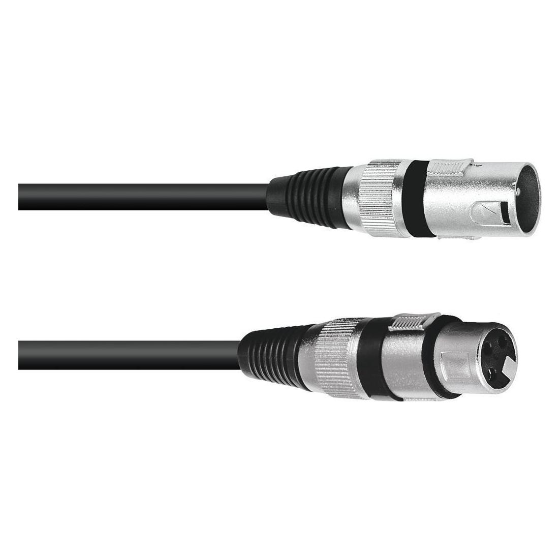 Omnitronic XLR Verbindungskabel Kabel 3pol 15m sw (15 m, XLR Kabel) (3022057N)