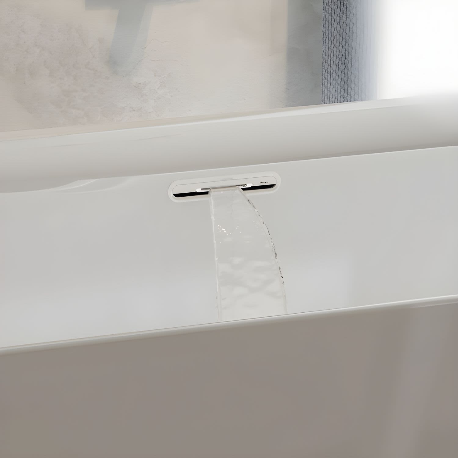 Riho Still Square Rechteck-Badewanne 180 x 80 cm, Plug & Play und Riho Fall
