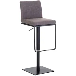 Proregal CHEFGASTRO Barhocker MANHATTAN Schwarz Stoff HxBxT 86x42x44cm Stoff Grau Barstuhl
