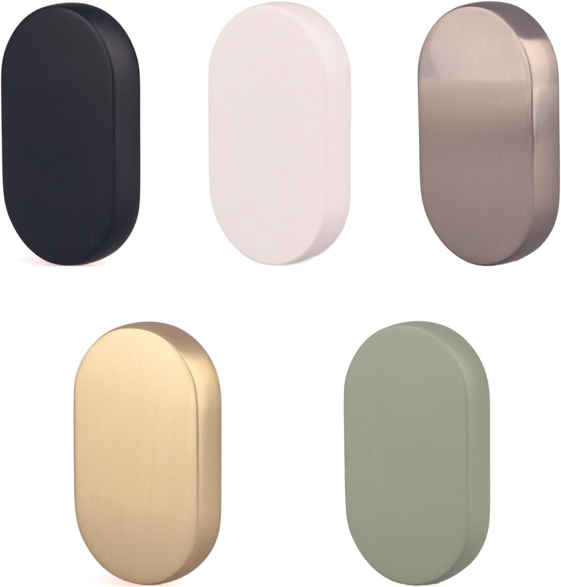 Meubelgrepen Ovaal Goud Geborsteld met 16 mm Gatafstand