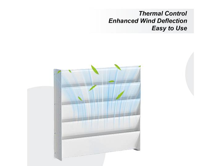 Déflecteur d'air AC, unité extérieure, sortie d'air, Guide de déflecteur, panneaux de couverture pour fenêtre, plafond, mur, évents de maison, chauffage par conduit
