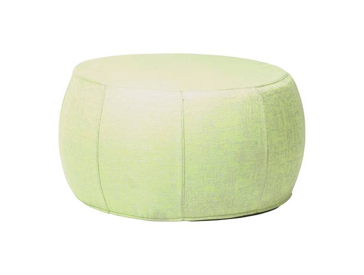Stern POUF Ø70/79x41 cm Outdoorstoff farngrün/seidengrau meliert