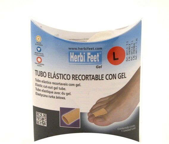 ECOSIL Herbi Feet Tubo Elástico Recortable Con Gel Talla L