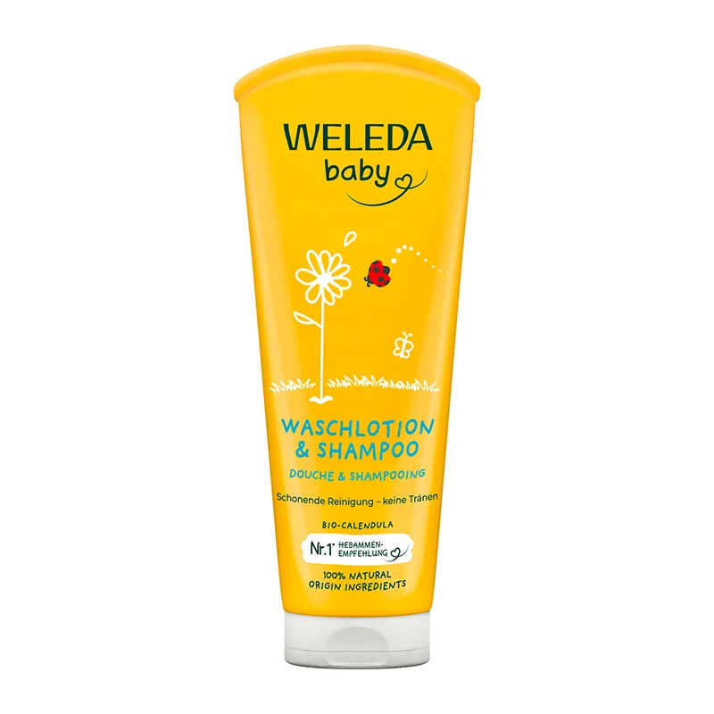 Weleda Calendula Waschlotion und Shampoo, 200ml 005358DC